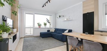 3 pokoje, 59m, 1 piętro, winda, miejsce postojowe