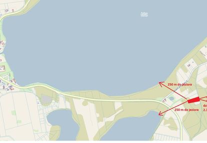 Nowe drawsko , 250 m do jeziora . działka budowlana o pow. 2367 m2