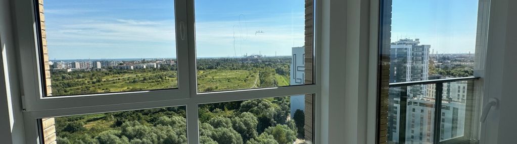 Widok na zatokę gdańską - ostatnie 17 piętro