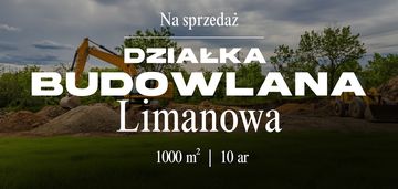 Działka budowlana | 10 ar | media | limanowa