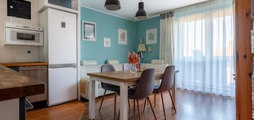 3 pokoje z aneksem, balkonem i dużą łazienką