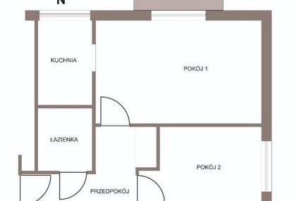 Dwa pokoje z wydzieloną kuchnią obok metra