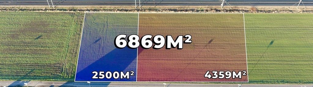 Dwie działki 6.859 m² w pobliżu legnicy