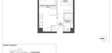 Mieszkanie 2-pokojowe z ogródkiem 34,43 m² gdynia