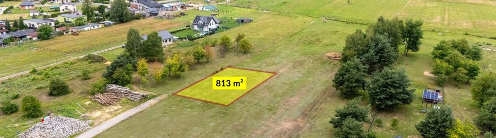 Działka budowlana boronów 813m2