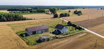 Dom z dużą działką. piękna wieś, pola, lasy.