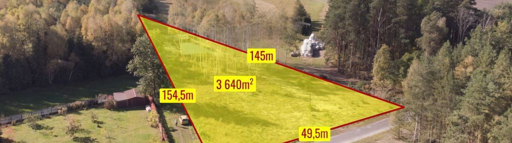 Działka budowlana z własnym stawem kamińsko 3640m2