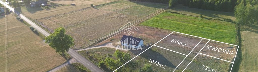 Działki budowlane blisko bydgoszczy 728-1072m2