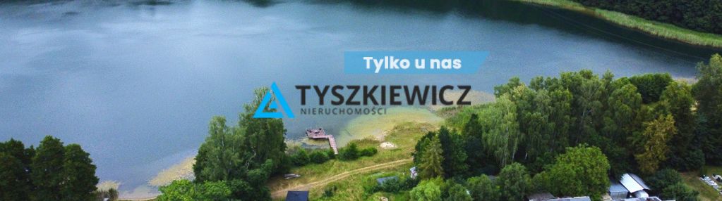 Działka nad jeziorem w starznie.