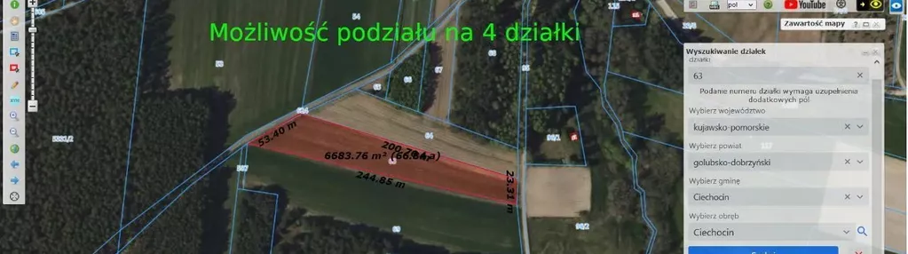 Działka na sprzedaż 6800m2