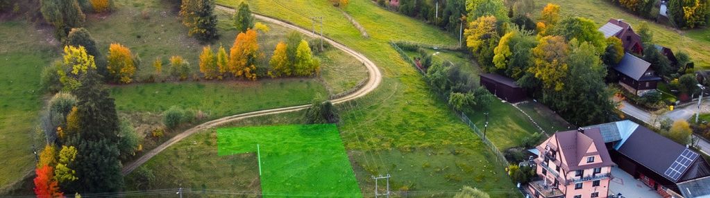 Łapszanka  779 m² budowlana przy drodze