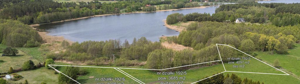 Działki z bezpośrednim dostępem do jeziora małszewo