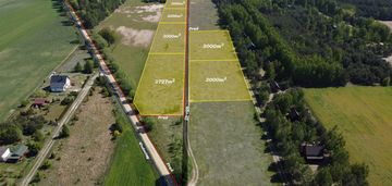 Urokliwe działki 1 km od plaży nad rzeką wkrą