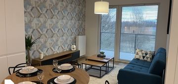 Nowoczesny apartament, 2 pokoje z balkonem