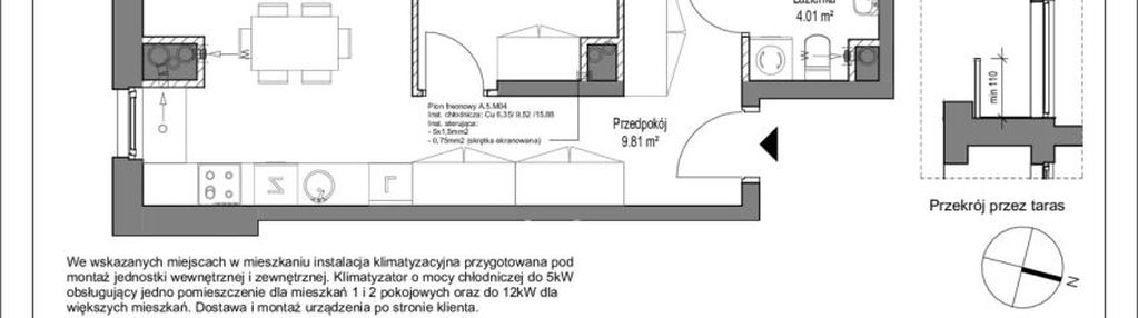 Apartament z tarasem, smart home, gdańsk zaspa