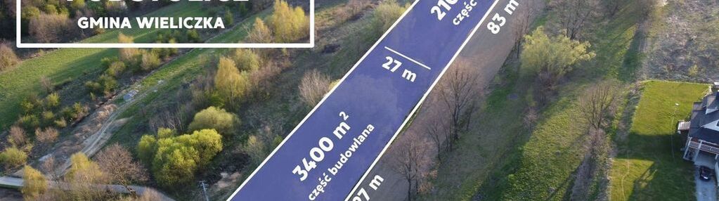 Działka 5500 m² | podstolice | gmina wieliczka