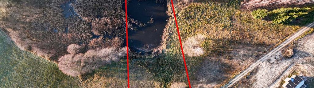 Działka 3762 m² ze stawem w malowniczym rydzewie