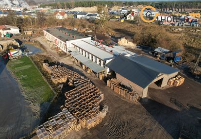 Działka przemysłowa 5800 m² z halą i wiatą – media