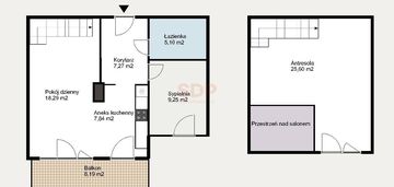 3 pokoje|2 piętra|krzyki l balkon