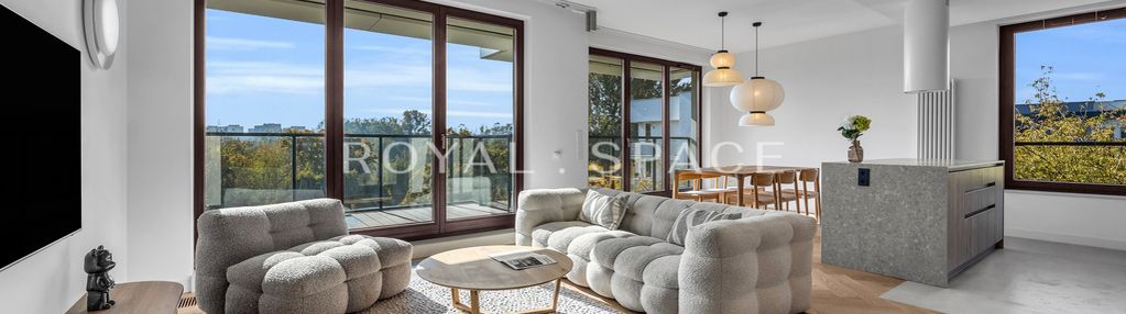 Luksusowy apartament z tarasem i widokiem na park