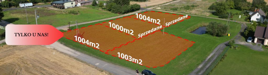 Tylko u nas! cztery działki, spokojna okolica