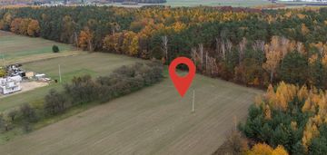 Działka pod lasem załuski