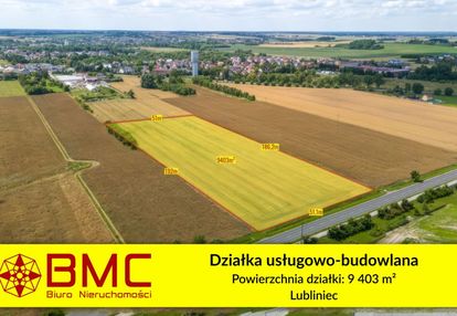 Działka usługowo budowlana lubliniec 9403m2
