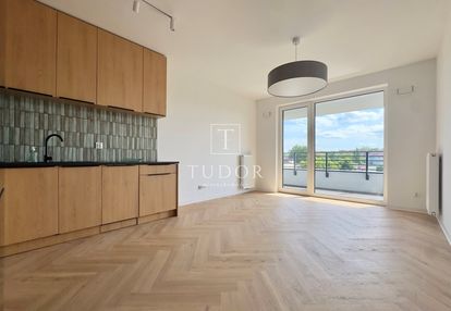 Widok na panoramę szczecina i wielkomiejski styl
