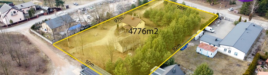 Działka wiązowna 4776m2, na sprzedaż