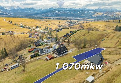 Działka z panoramą tatr  1070 m²