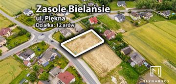 12 arów przy ul. pięknej! | okazja |