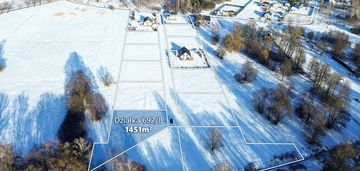 Działka budowlana 1451m2 z wz, gm. jaktorów