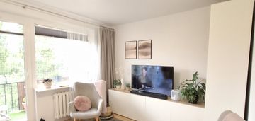 3 pokoje z balkonem i widokiem na tereny zielone