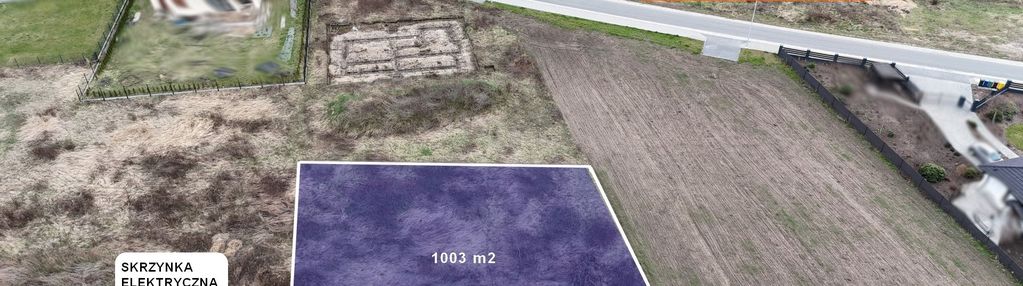 Działka 1003 m² |szewce|media: prąd i woda|