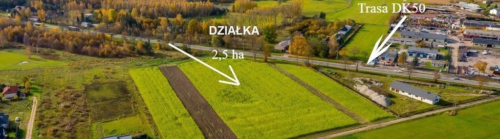 Atrakcyjna działka przy ruchliwej trasie dk50