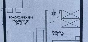 Bezpośrednio 2 pokoje 7 piętro odebrane po akcie