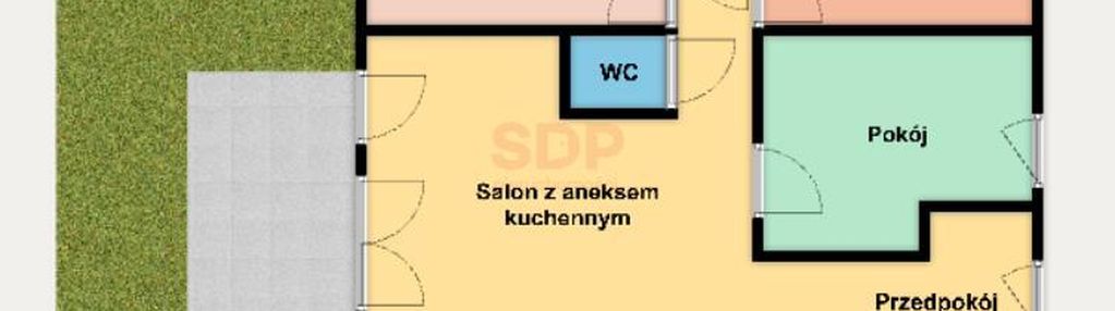 4-pokoje z tarasem, miejscem postojowym i komórką