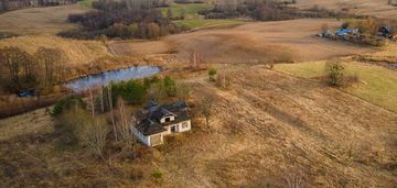 Dom w stanie surowym blisko jeziora kalwa