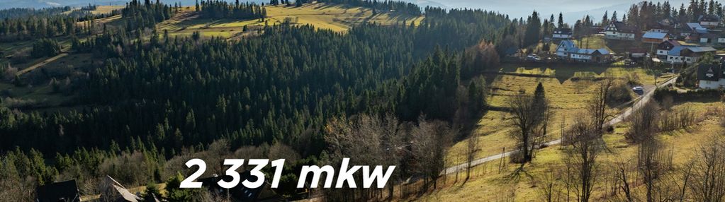 Widokowa działka rzepiska