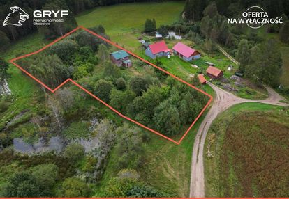 Dom na dużej działce 53 ary|blisko jeziora i lasu