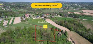 Działka rolna z drewnianym domem nowa wieś