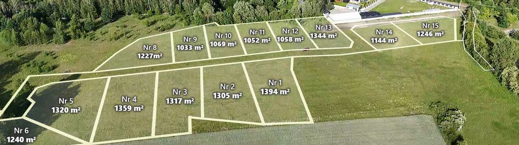 Inwestycja gruntowa 15 działek budy zosine 2,15 ha