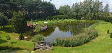 Dom z dwoma stawami i urokliwym lasem