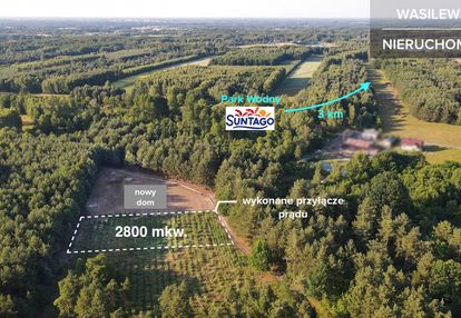 Działka 2800m2 obok sosnowego lasu • wz na 2 domy