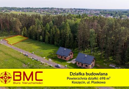 Działka otocozna lasem koszęcin 698m2