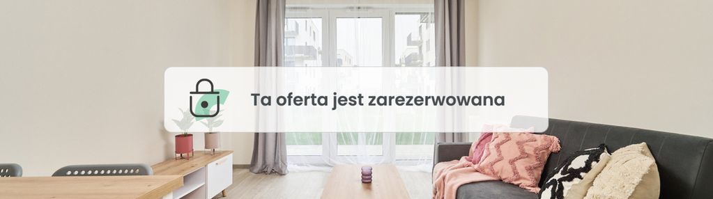 Dwupokojowe mieszkanie z dużym ogródkiem