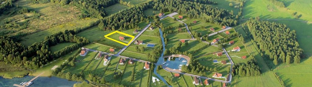 Dziaka na mazurach 3002 m2 nad jeziorem dargin