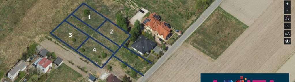 Działka z mpzp pod 4 bliźniaki. pum ok 1799 m2