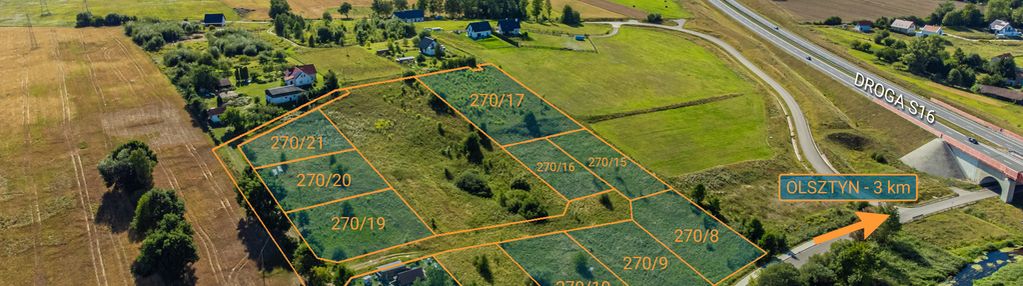 Dz. budowlana mieszkaniowo- usługowa pod olsztynem
