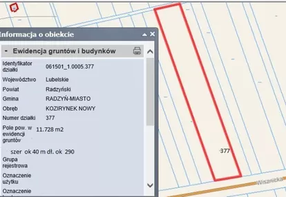 Działka na sprzedaż 117m2